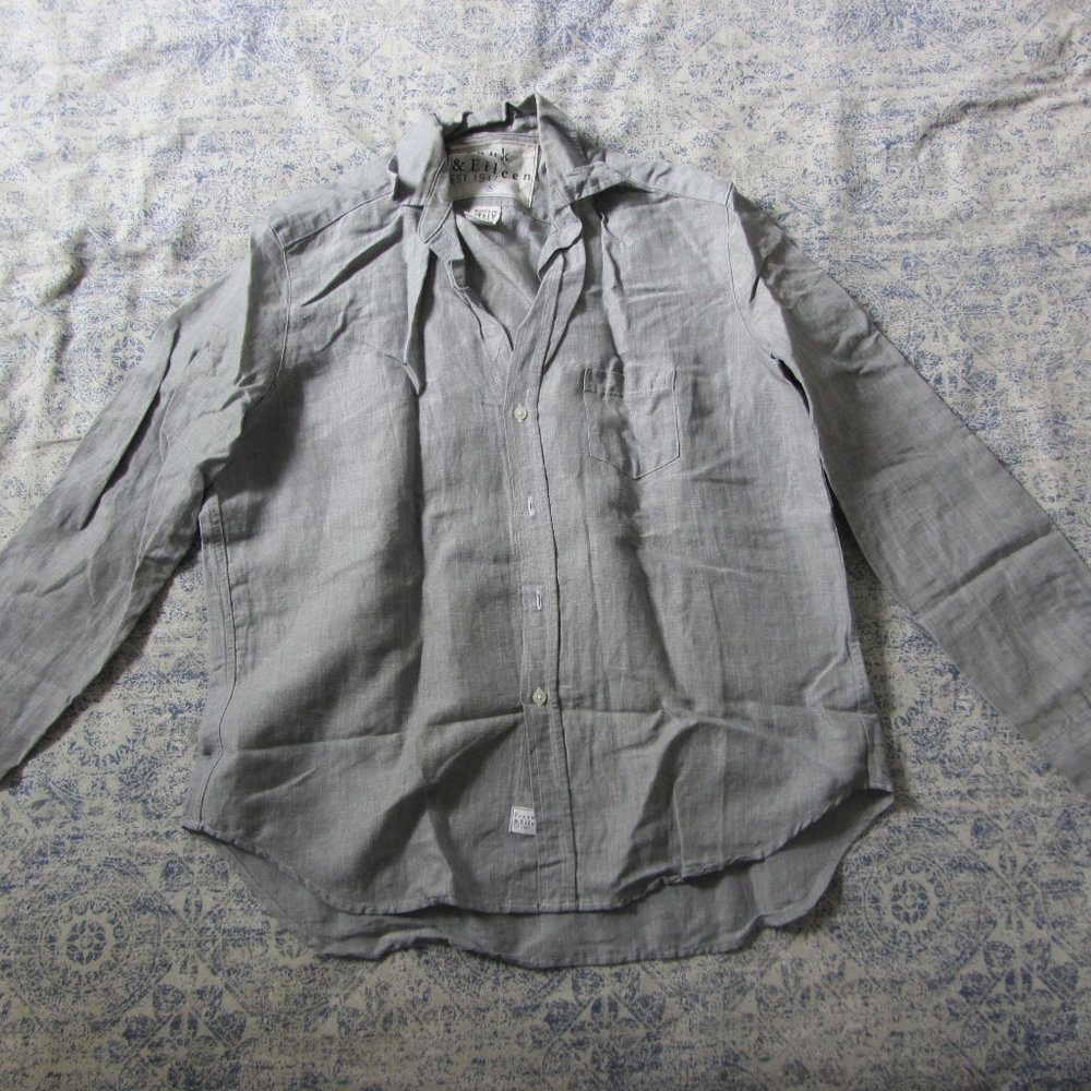 Frank & Eileen Grey Button Down Sz Small